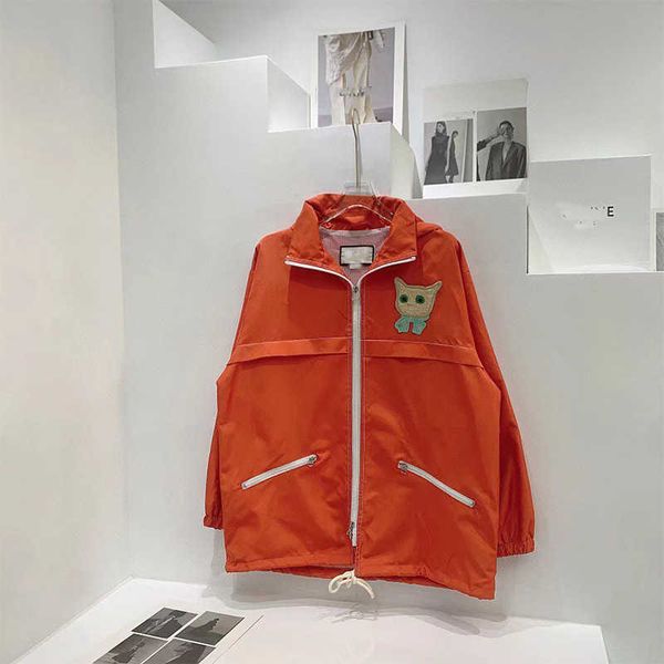 

2021 autumn and winter net red tide br the sme fishing is lined with ct hoodie, loose zipper cot stormsuit, Black;brown