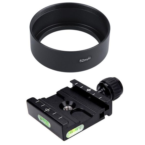 

lens adapters & mounts retail 1 pcs sunshade metal 52mm for set aluminium 50mm quick release plate qr clamp fits arca-swiss s