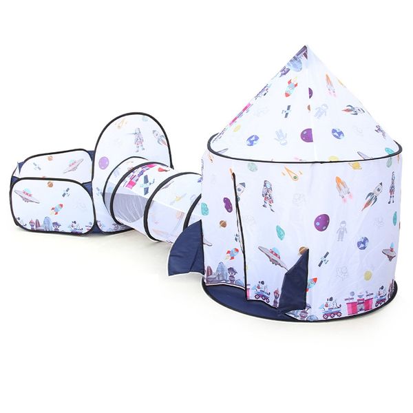 Tenda da gioco Portatile pieghevole Principe Tende pieghevoli Bambini Ragazzo Cubby PlayHouse Regali per bambini Castello giocattolo all'aperto 0417