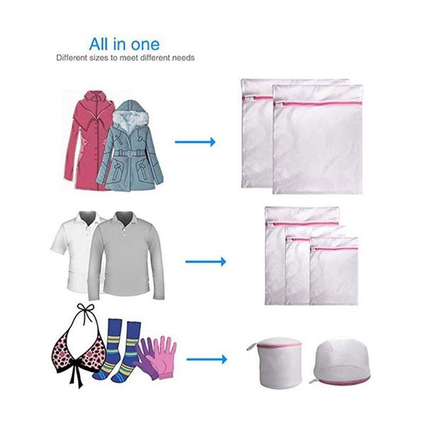 

7pcs/set laundry bags clothes storage bag socks underwear organizer washing protector for travel