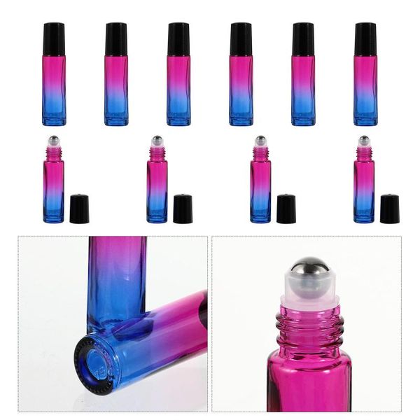

storage bottles & jars 10pcs essential oil empty roller sub glass design