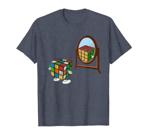 

funny rubik cube t shirt impossible to solve, White;black