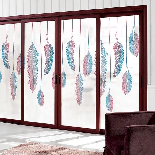 

window stickers electrostatic frosted glass film door stick sliding floor-to-ceiling self-adhesive sticker sunscreen