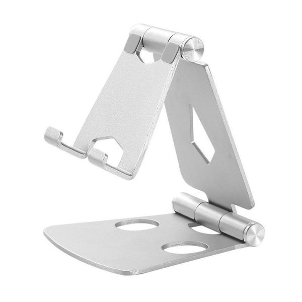 

cell phone mounts & holders aluminum alloy double folding mobile bracket portable deskstand for live streaming