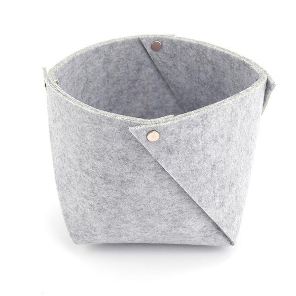 

storage baskets nordic felt basket convenient folding hallway entrance key small box office desk home supplies organizer