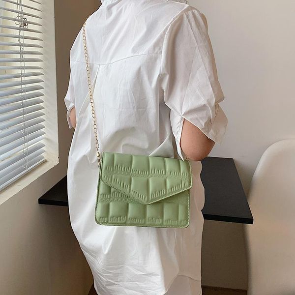 

shoulder bags textured small bag women 2021 women's fashion chain mini western style simple messenger female