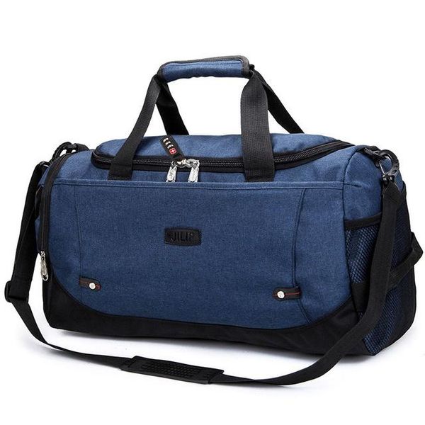 

duffel bags fashion large capacity travel handbag outdoor duffle multifunctional anti-theft design nylon tote weekend blue