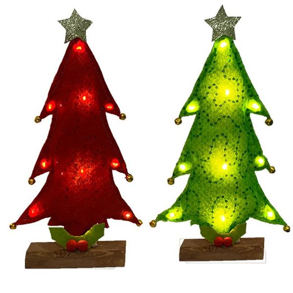 

christmas decorations tree home craft table ornaments lights mini led little xmas