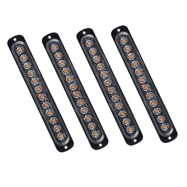

emergency lights krator universal 4pcs 7.5" 12led 36w car dash strobe flash light bar warning lamp 12v 24v waterproof