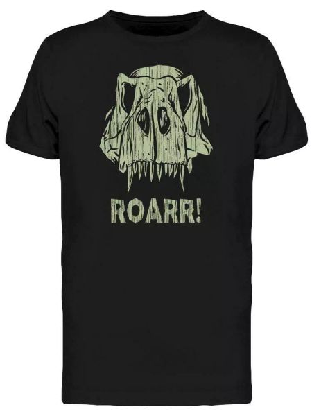 

dinosaur skull roarr tee men's -image by shutterstock, White;black