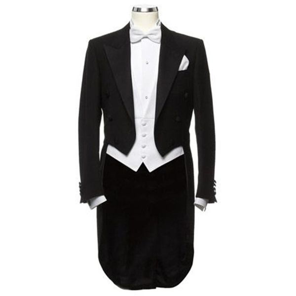 

vent black suits tailcoat fashion elegant men arrival slim fit wedding suit (jacket+pant+vest) a148 men's & blazers, White;black