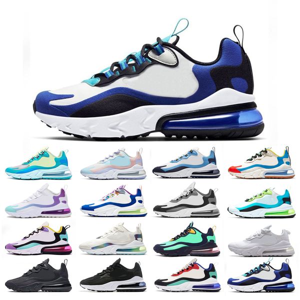 

original react running shoes man woman triple white bauhaus oracle aqua bubble electro green cream blue bright dusk purple easter size 36-45