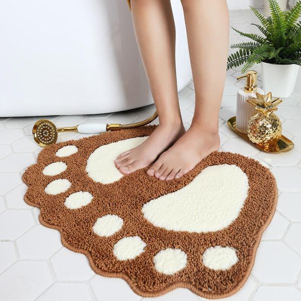 

carpets large little feet bathroom non-slip floor mat rug toilet water-absorbing anti-slip doormat