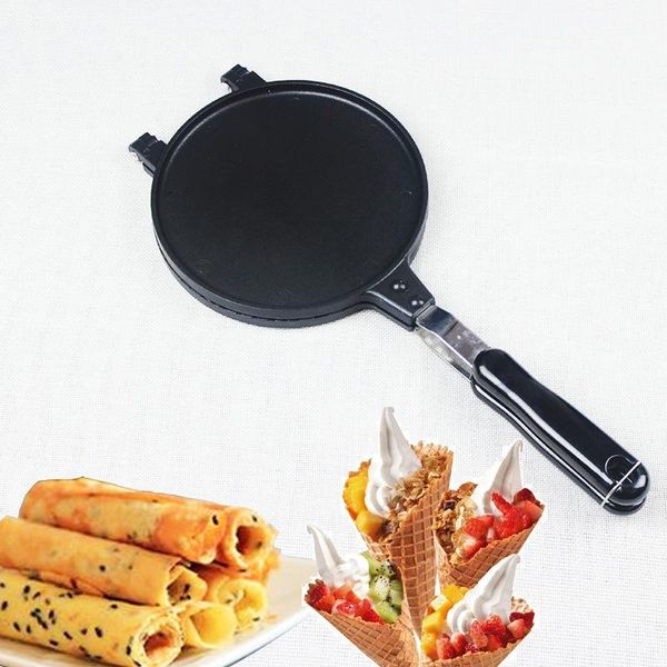 

baking moulds waffle molds 17cm crispy egg roll tray household gas mold commercial ice cream cone maker