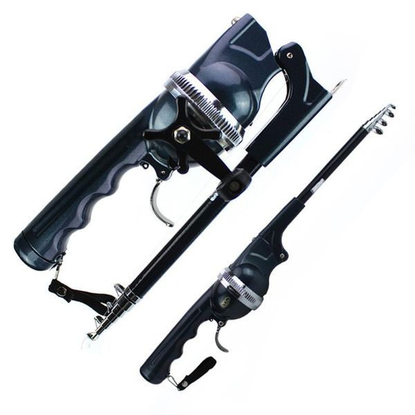 

fishing rod reel combos stainless steel portable collapsible pole with spinning kit boat rods
