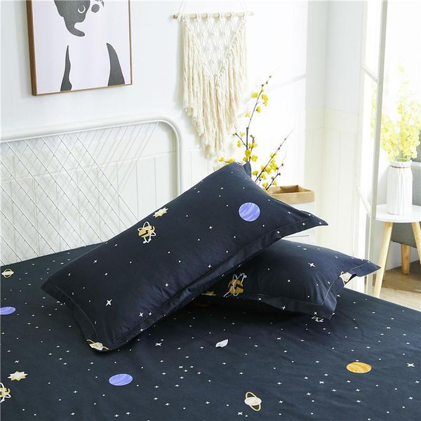

pillow case 1/2 pcs cotton printed pillowcase comfortable cover for bed covers drop