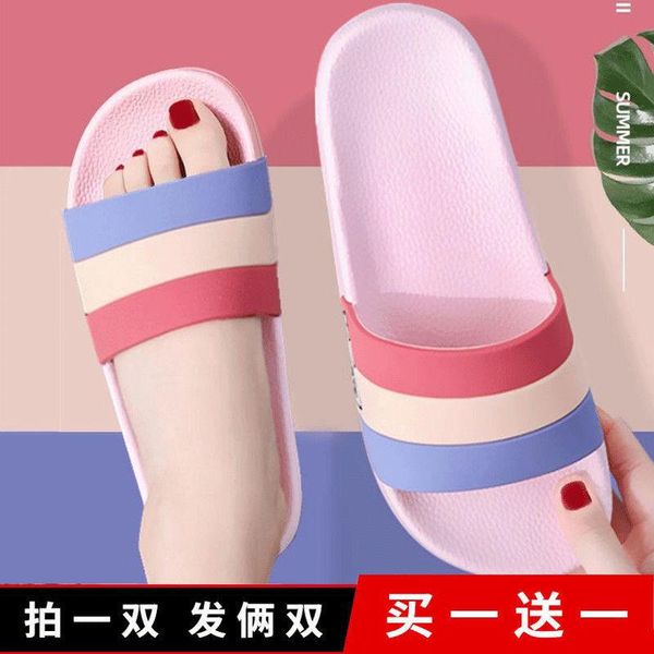 

slippers shoes women sandals female red antiskid summer sandalias mujer, Black