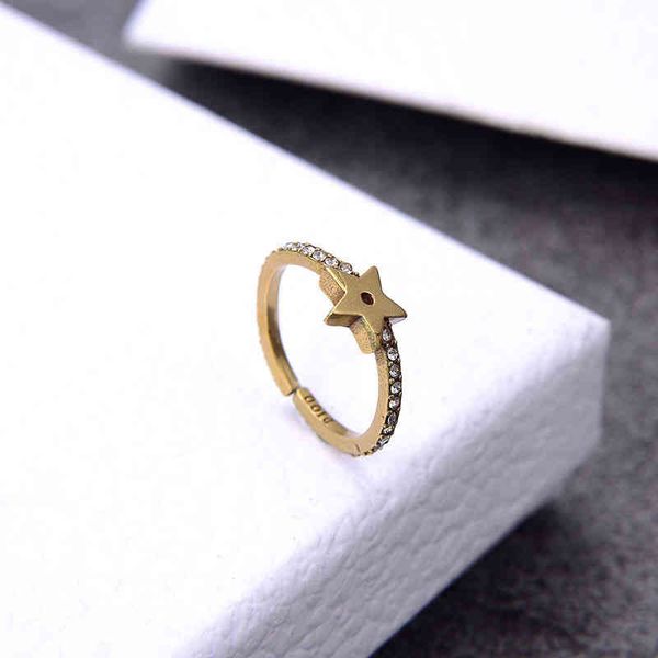 

factory specials aa new letter star heart-shaped three piece ring qzpy, Silver