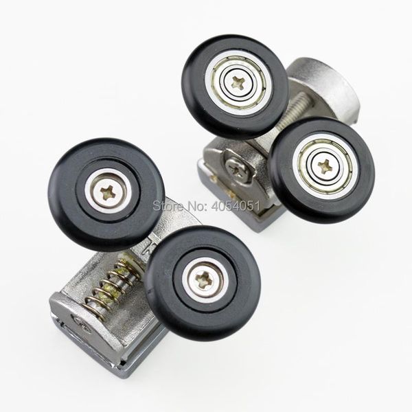 

glass bathroom pulley shower room roller ultra-quiet bouncing wheel sliding door hanging rail track nylon hardware other