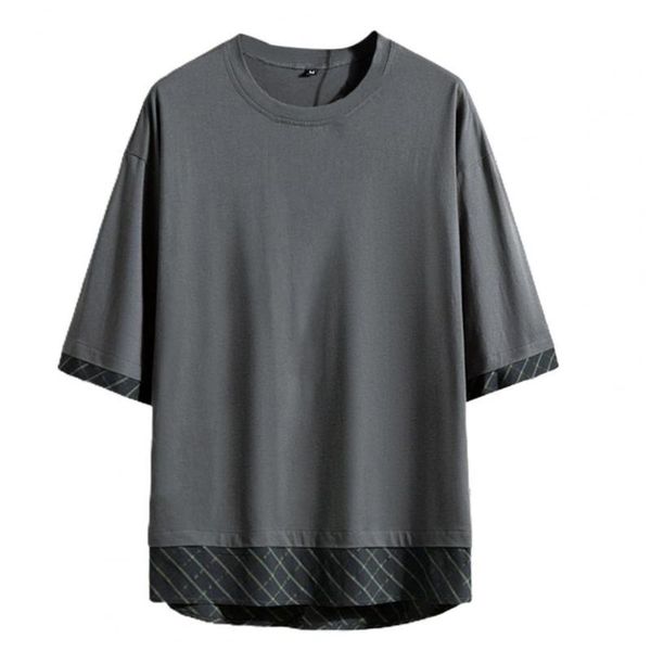 

men's t-shirts bottoming shirt round neck all match lightweight men summer short sleeve t-shirt for office korean tee vaper, White;black