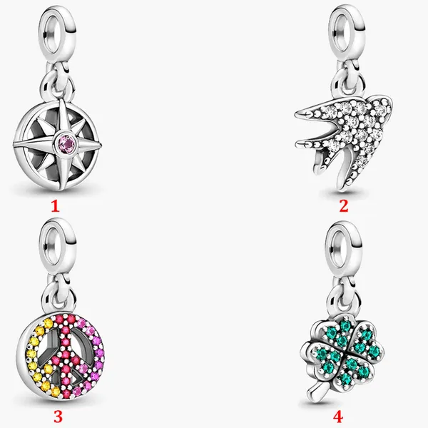 Joias finas Autênticas Contas de Prata Esterlina 925 Fit Pandora Charm Bracelets novo estilo me mini Corrente de Segurança Pingente DIY miçangas