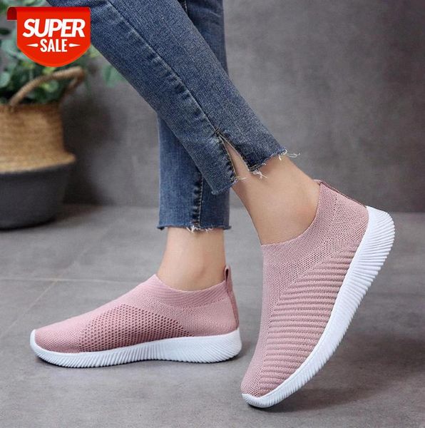

Summer women shoes 2021 new breathable mesh walking flat casual shoes woman lightweight slip on ladies women sneakers #US8h