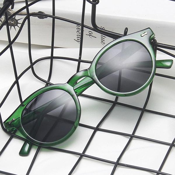 

oversized round frame women men sunglasses tan gray lens uv400 eye protection girl ladies fashion outdoor eyewear, White;black