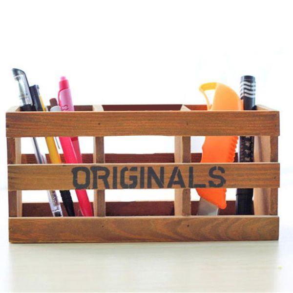 

hanging baskets solid wood three-piece pen holder cleaning bag bucket household home case for homeuse kep bathroom