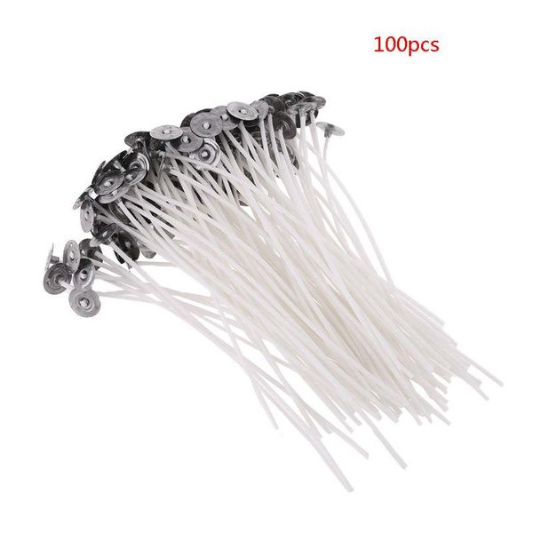 

candles 100pcs candle wicks 12cm cotton core pre waxed with sustainers for making