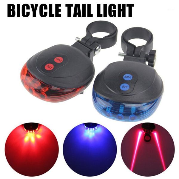 Bisiklet Işıkları Kuyruk Işık Su Geçirmez 7 Modları 5 LED Bisiklet Güvenlik Uyarı Gece Bisiklet Arka Yanıp Sönen Lambası MTB Yolu için