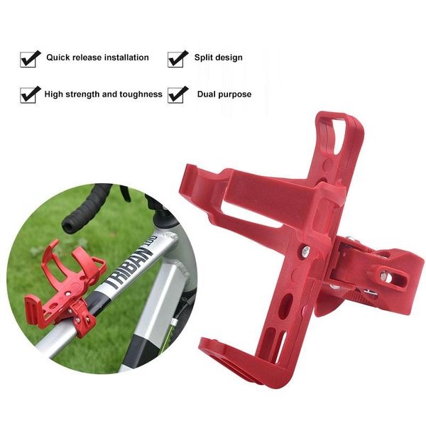 

water bottles & cages bicycle beverage bottle holder motorcycle bike cycling cup 360 rotatable kettle rack cage for mtb stroller