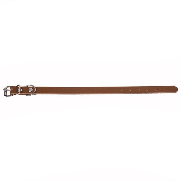 

dog collars & leashes leather collar for dogs cats puppy animal xs brown