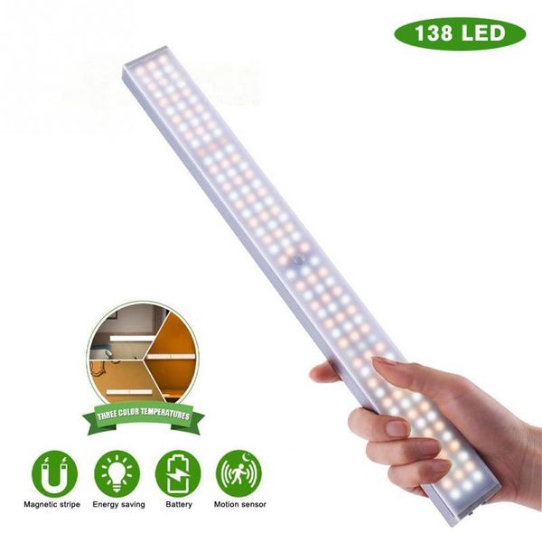 

motion sensor cupboard battery powered home 138pcs led wardrobe under cabinet stick on closet lights drawer usb rechargeable light