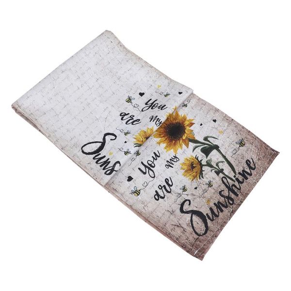

table cloth 1pc durable runner sunflowers tablecloth home kitchen decor
