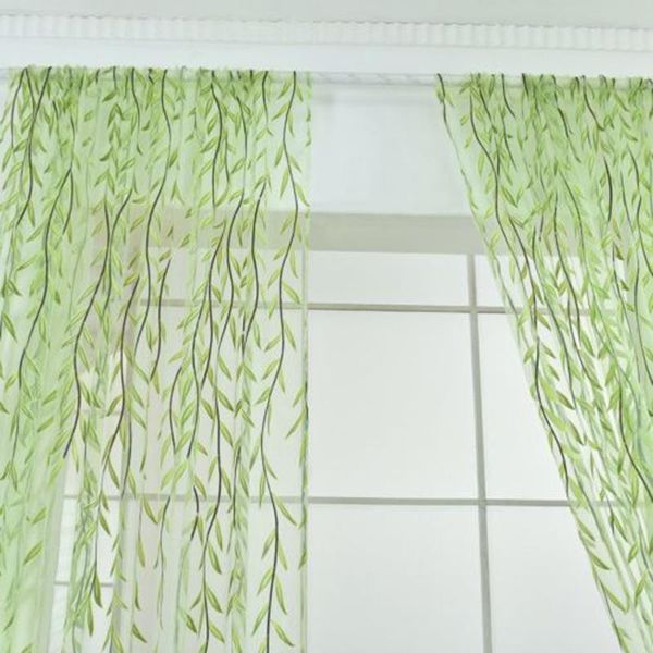 

curtain & drapes 2021 willow voile tulle thread window door plant modern fashion novel 1mx 2m oct19
