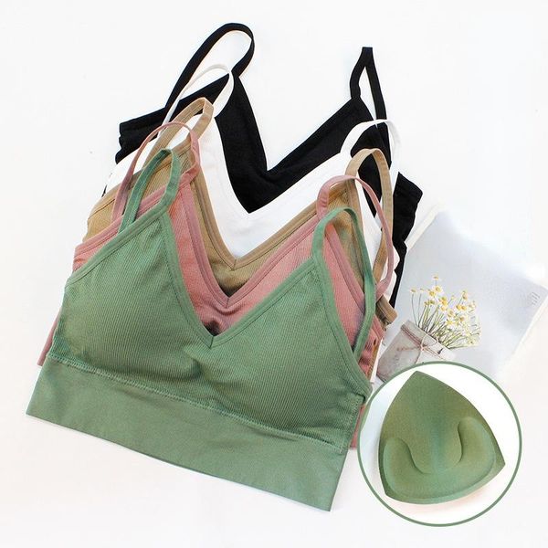 

yoga outfit women sports bra back quick dry padded shockproof gym fitness running sport brassiere push up bras crop top