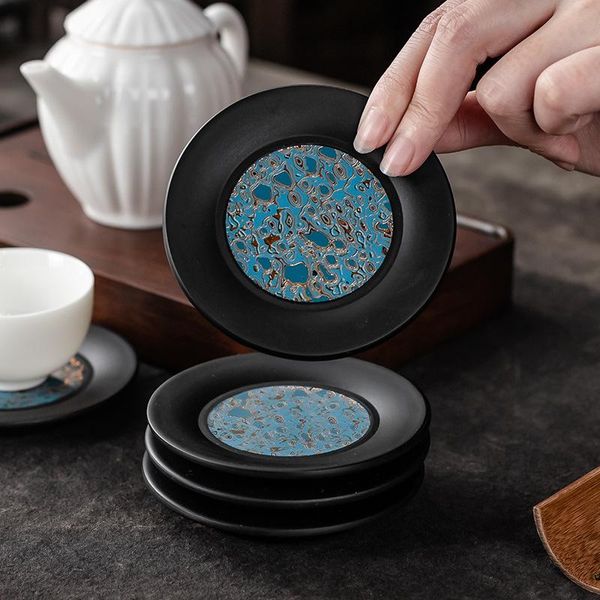 

party favor imitation paint bakelite saucer cup tea utensils ceremony utensil teacup mat coasters