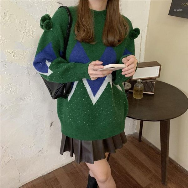 

spring autumn korean christmas keep warm sweaters loose women thickened female fashionable casual simple increase women's, White;black