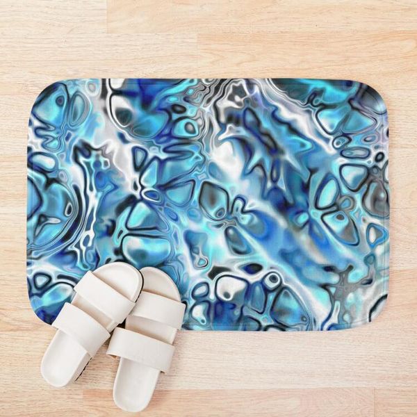 

bath mats blue cell block mat decoration home carpets cartoon rug bedroom floor plush rugs doormat