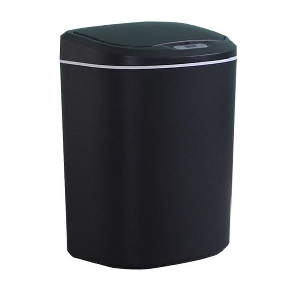 

waste bins cylindrical black luxury trash can plastic storage standing paper basket small poubelle home decoration 50ljt