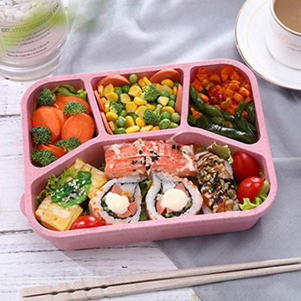 

dinnerware sets limit 100 wheat microwave bento lunch box picnic sushi fruit container storage boxes case organizer