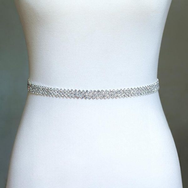 

wedding sashes dainty rhinestone belt, crystal bridal sash, sash, White