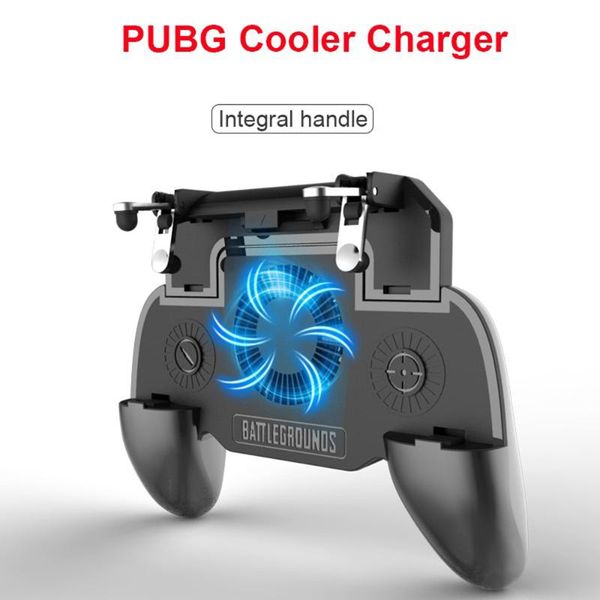 

game controllers & joysticks 1pc pubg gamepad controller mobile gaming trigger with cooling fan 500/4000mah