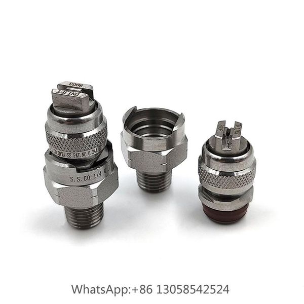 

watering equipments qua quick release flat fan nozzle, 5pieces combined unijet spray jet cnc nozzle