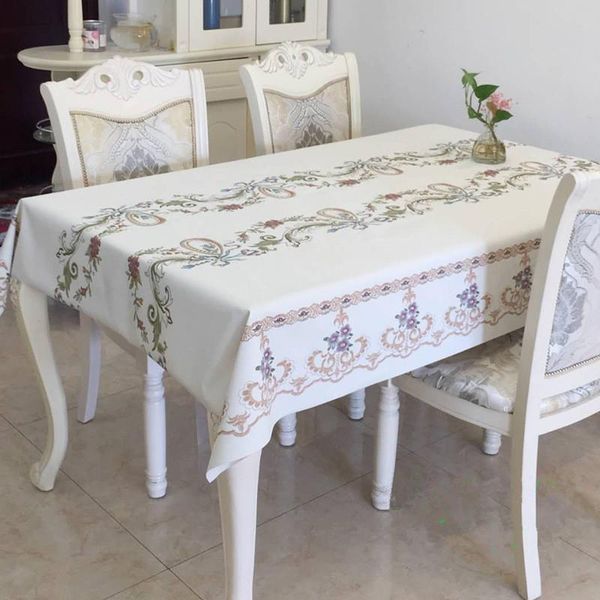 

table cloth european style printed dining dinner decor living room tea tablecloth quality waterproof pvc desk cover mat 9 sizes