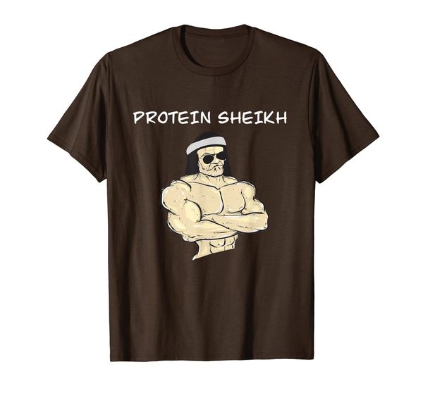 

protein sheikh funny arab protein shake bodybuilder t-shirt, White;black