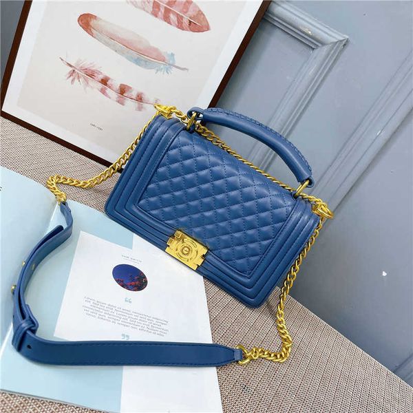 

xiaoxiangfeng lingge chain 2021 new fashion women's soft leather messenger bag