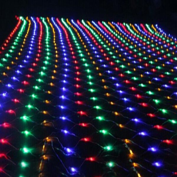 

2600 led net mesh string light outdoor year christmas party whaterproof curtain fairy garland strings