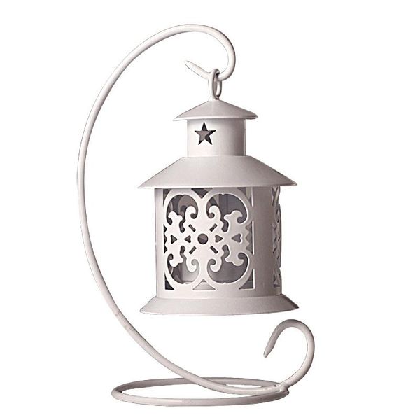 

simple european-style wrought iron creative wind lamp candle holders hanging living room porch home decoration