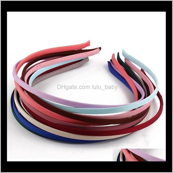 

satin covered black hair accessories womens diy headbands velvet metal furry nylon kids headdress gs8qt egmnl, Black;brown